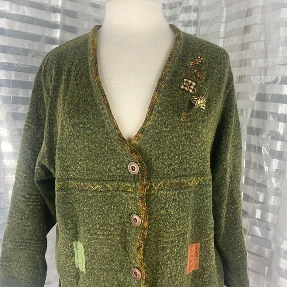 Eugen Klein Button Up Marino Wool Sweater - Picture 2 of 5